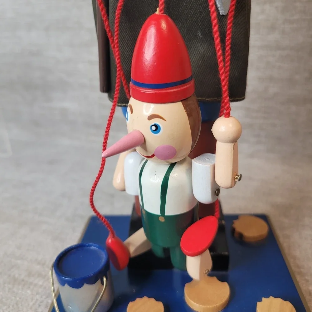 Vintage Geppetto Pinocchio Wooden Nutcracker Puppet 14